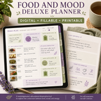 Food and Mood Deluxe Digital Tracking Planner — listing image 05