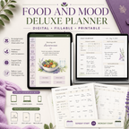 Food and Mood Deluxe Digital Tracking Planner — listing image 10