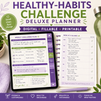 Healthy-Habits Challenge Deluxe Digital Planner — listing image 04
