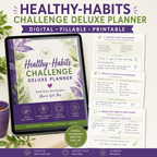Healthy-Habits Challenge Deluxe Digital Planner — listing image 06