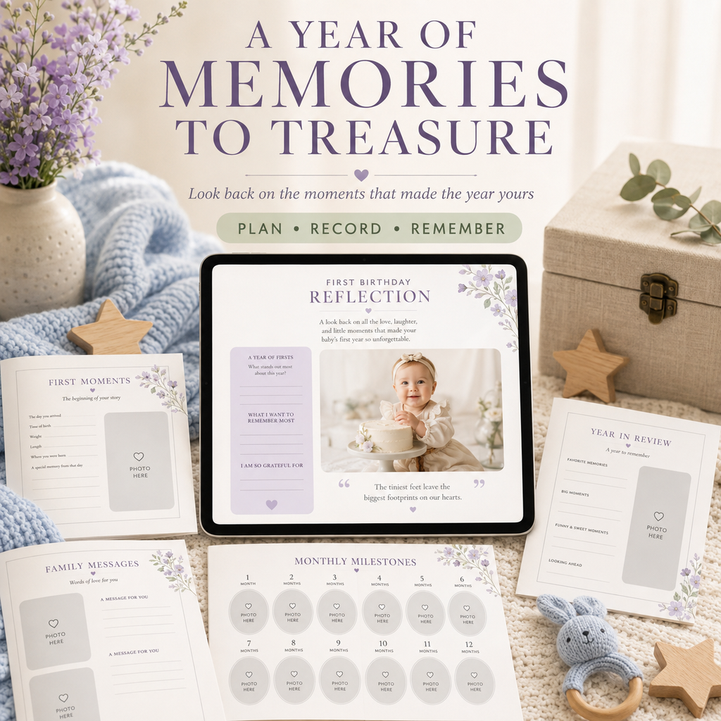 Baby’s First-Year Deluxe Digital Planner and Memory Book listing image 7 of 10