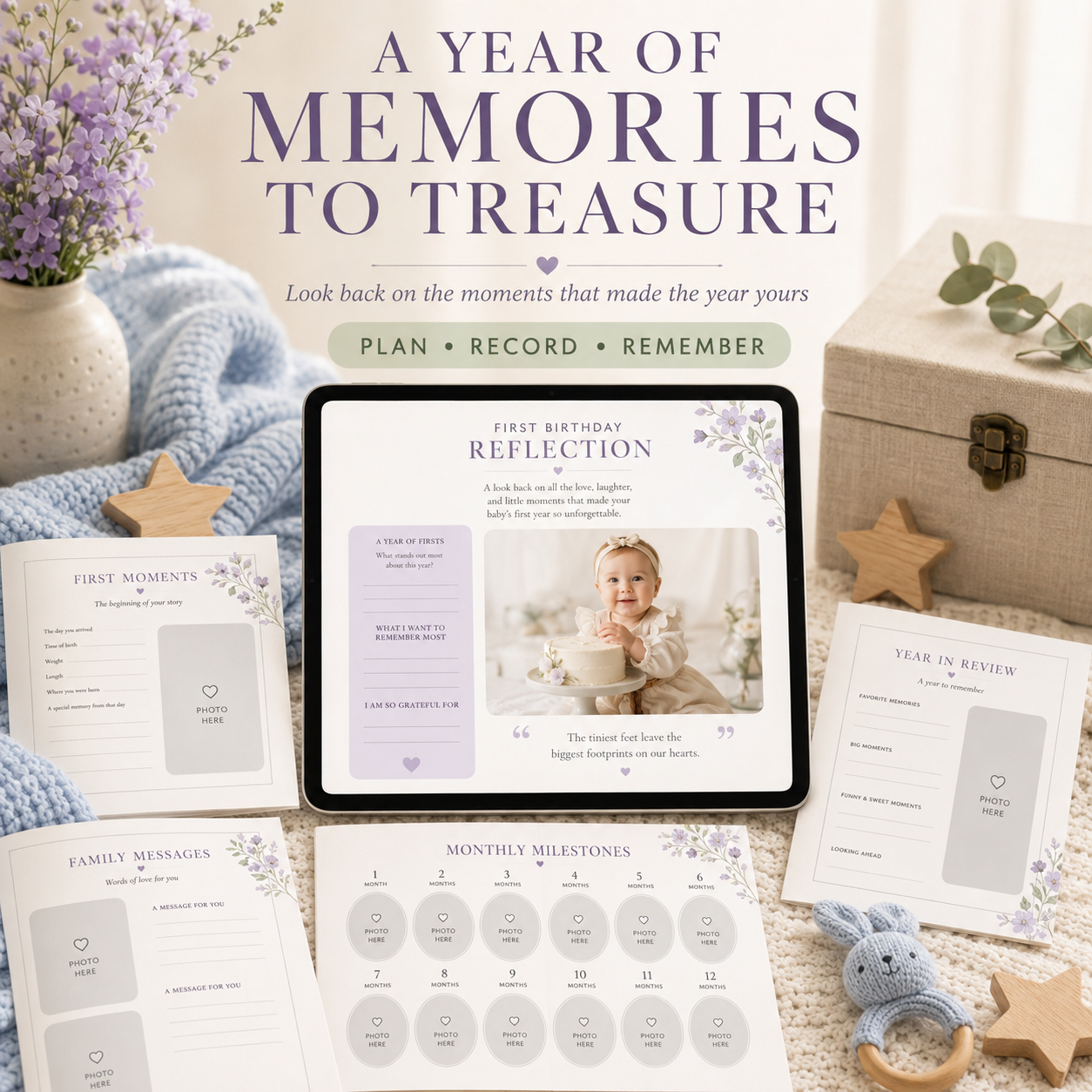 Baby’s First-Year Deluxe Digital Planner and Memory Book listing image 7 of 10