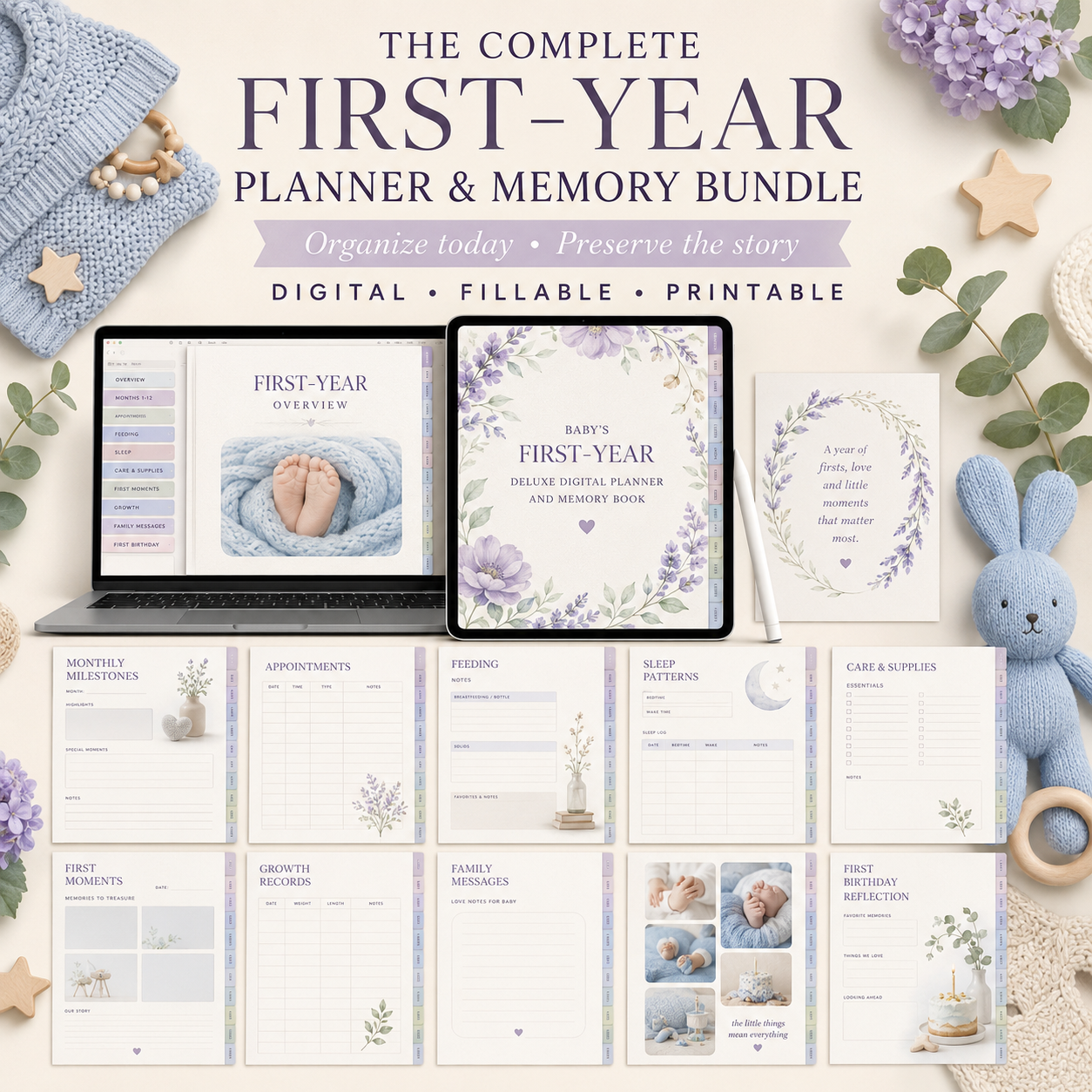 Baby’s First-Year Deluxe Digital Planner and Memory Book listing image 8 of 10