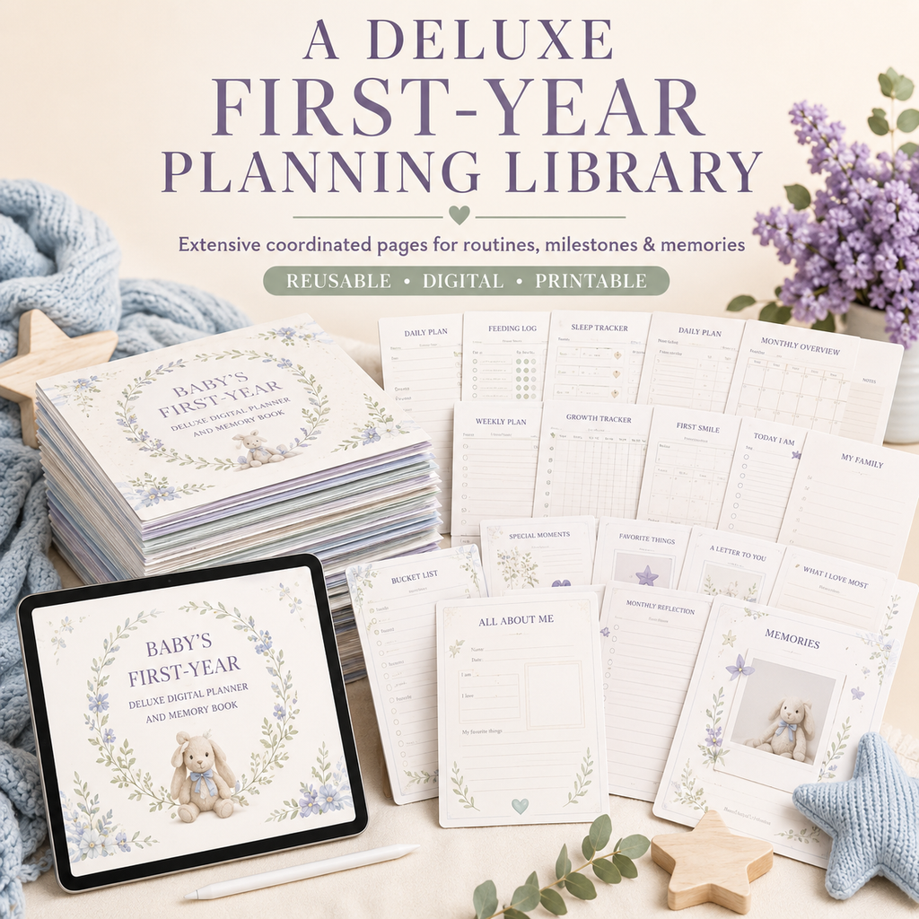 Baby’s First-Year Deluxe Digital Planner and Memory Book listing image 9 of 10