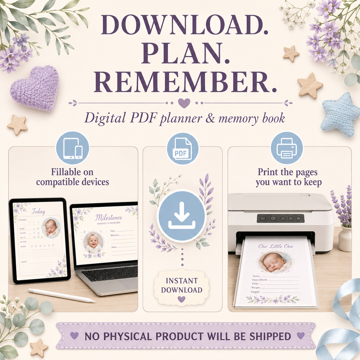 Baby’s First-Year Deluxe Digital Planner and Memory Book listing image 10 of 10