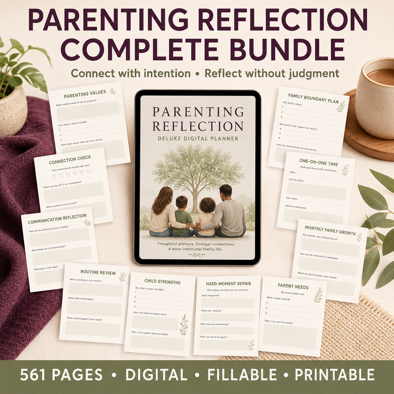 Parenting Reflection Deluxe Digital Planner listing image 2 of 10