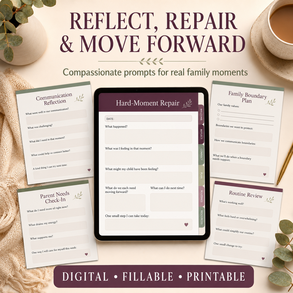 Parenting Reflection Deluxe Digital Planner listing image 4 of 10