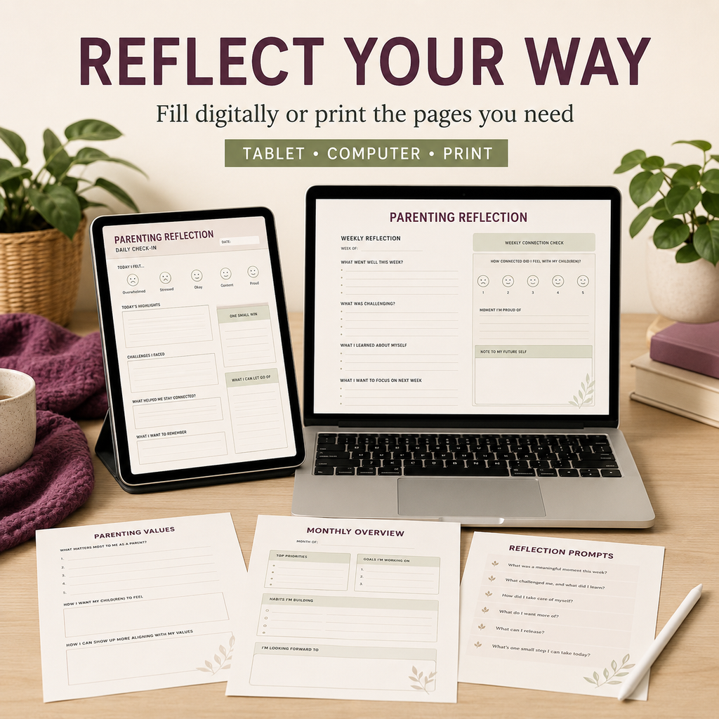 Parenting Reflection Deluxe Digital Planner listing image 6 of 10