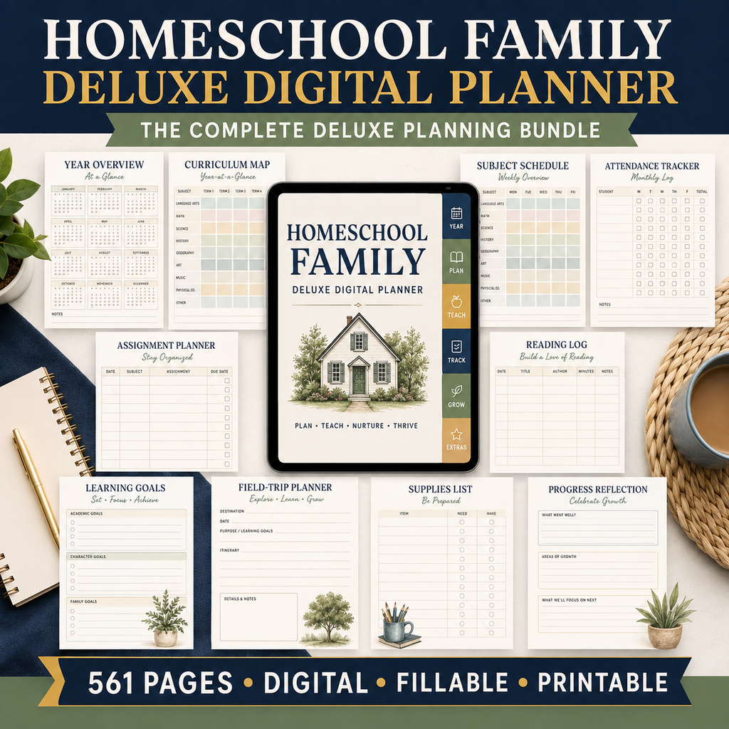Homeschool Family Deluxe Digital Academic Planner listing image 8 of 10