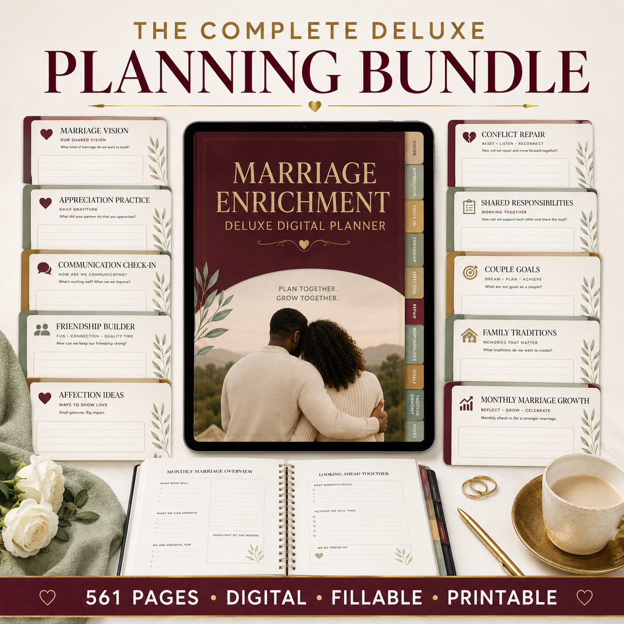 Marriage Enrichment Deluxe Digital Planner and Workbook listing image 8 of 10