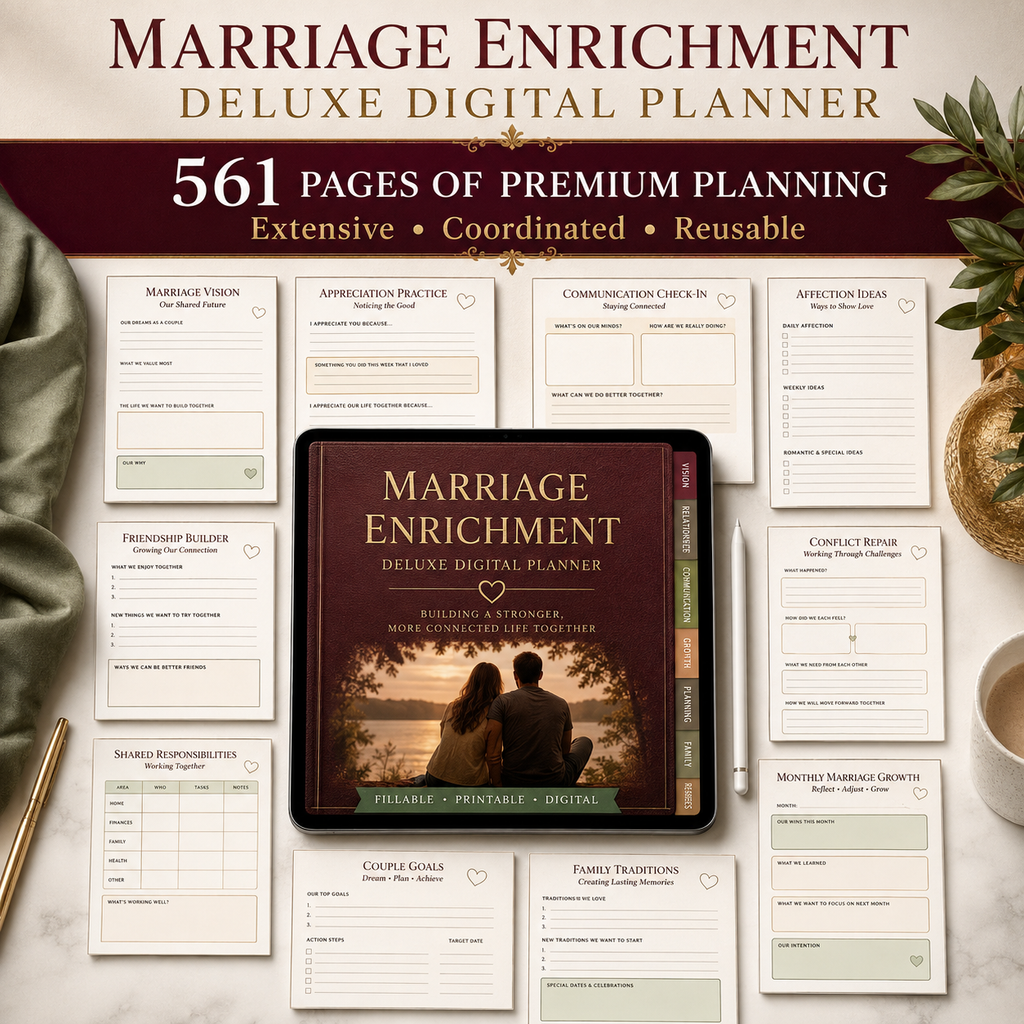 Marriage Enrichment Deluxe Digital Planner and Workbook listing image 9 of 10