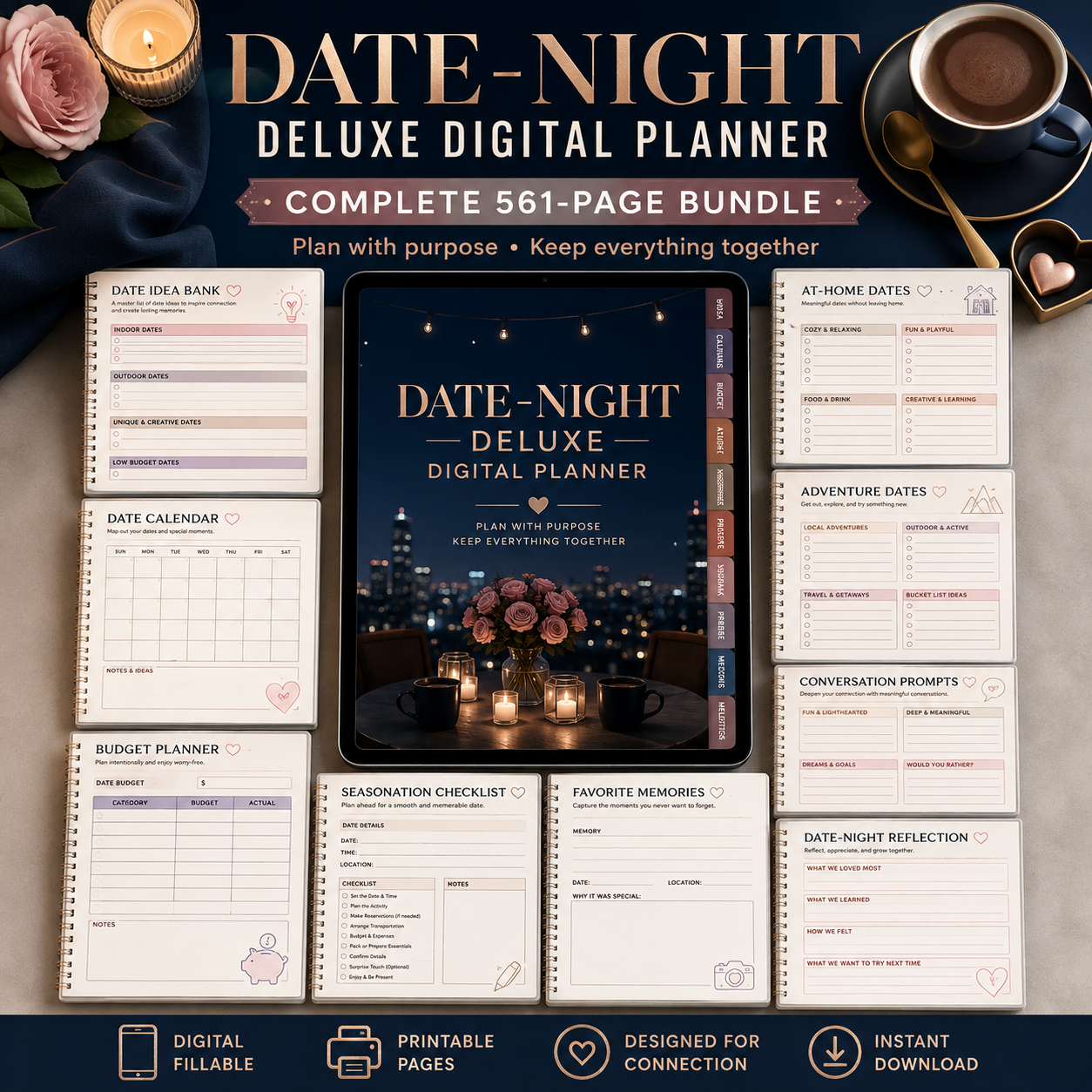 Date-Night Deluxe Digital Planner and Memory Bundle listing image 2 of 10