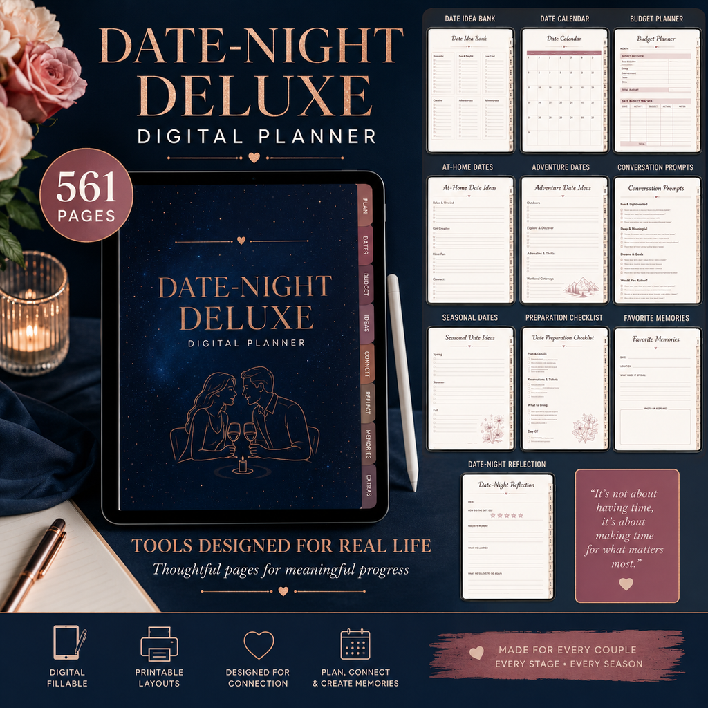 Date-Night Deluxe Digital Planner and Memory Bundle listing image 3 of 10