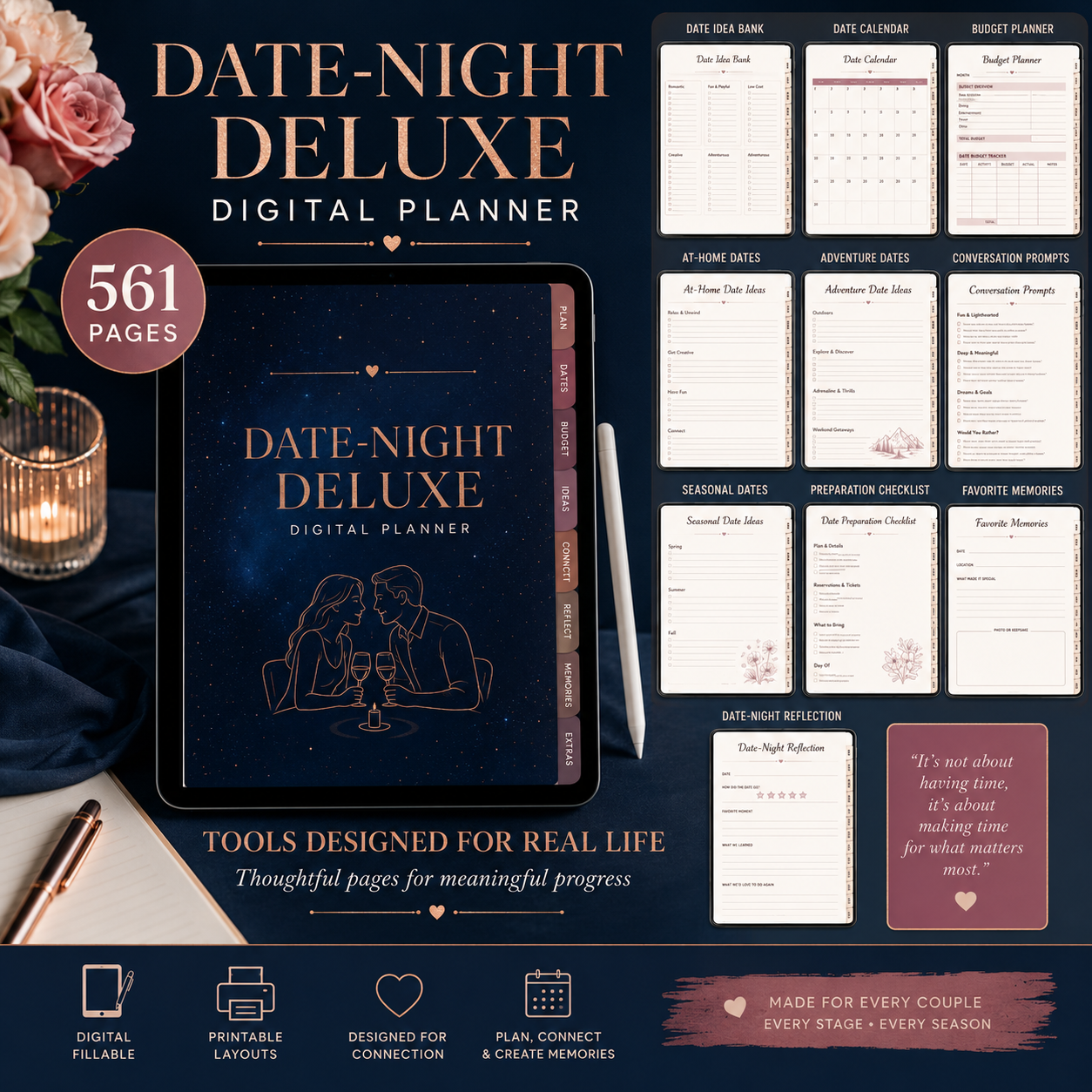 Date-Night Deluxe Digital Planner and Memory Bundle listing image 3 of 10