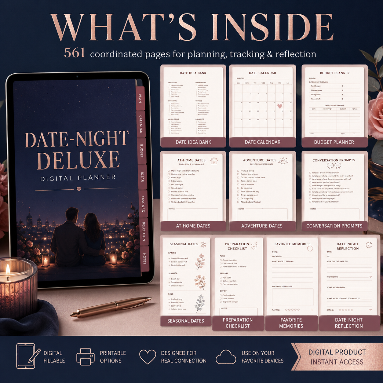 Date-Night Deluxe Digital Planner and Memory Bundle listing image 5 of 10
