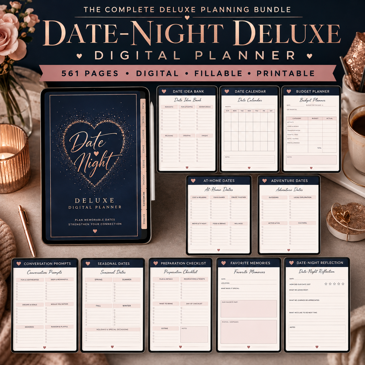 Date-Night Deluxe Digital Planner and Memory Bundle listing image 8 of 10