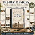 Family Memory Deluxe Digital Planner and Keepsake Book listing image 1 of 10