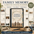 Family Memory Deluxe Digital Planner and Keepsake Book listing image 1 of 10