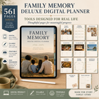 Family Memory Deluxe Digital Planner and Keepsake Book listing image 3 of 10