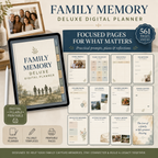 Family Memory Deluxe Digital Planner and Keepsake Book listing image 4 of 10