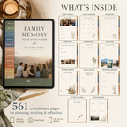 Family Memory Deluxe Digital Planner and Keepsake Book listing image 5 of 10