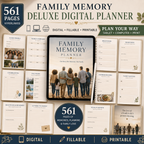 Family Memory Deluxe Digital Planner and Keepsake Book listing image 6 of 10