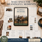 Family Memory Deluxe Digital Planner and Keepsake Book listing image 7 of 10