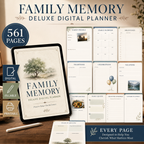 Family Memory Deluxe Digital Planner and Keepsake Book listing image 8 of 10