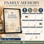 Family Memory Deluxe Digital Planner and Keepsake Book listing image 9 of 10