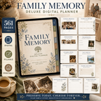 Family Memory Deluxe Digital Planner and Keepsake Book listing image 10 of 10