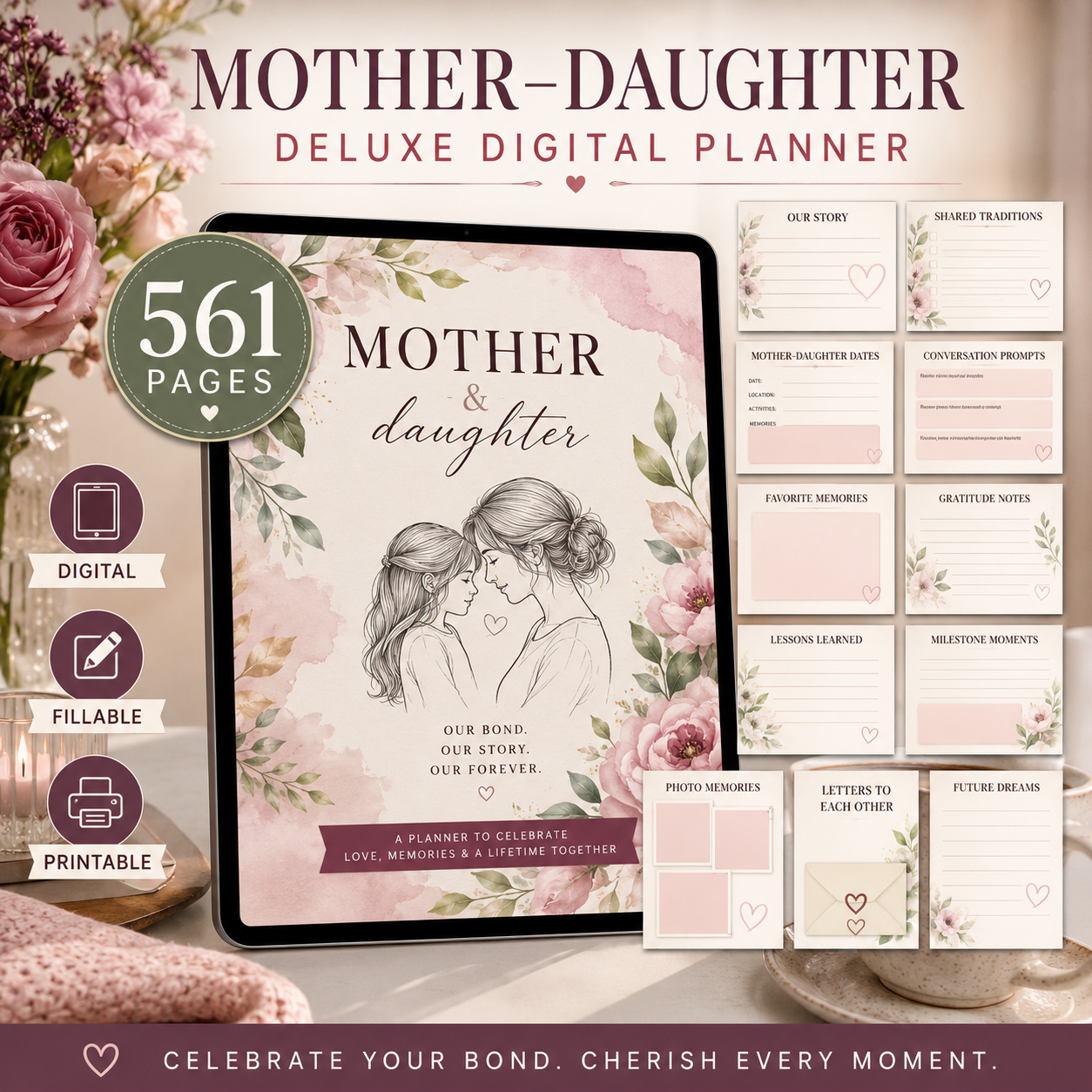 Mother–Daughter Deluxe Digital Connection Planner listing image 1 of 10