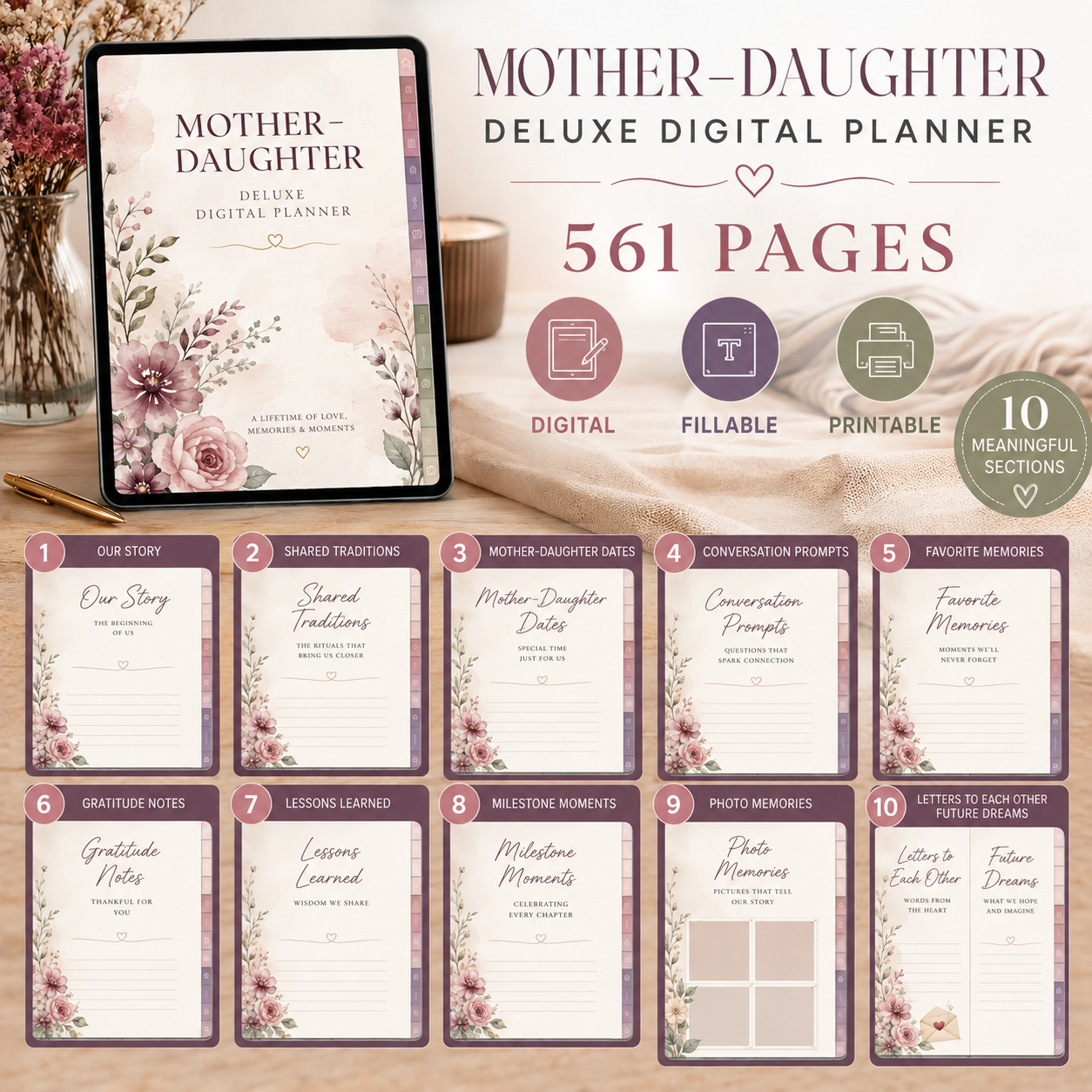 Mother–Daughter Deluxe Digital Connection Planner listing image 2 of 10