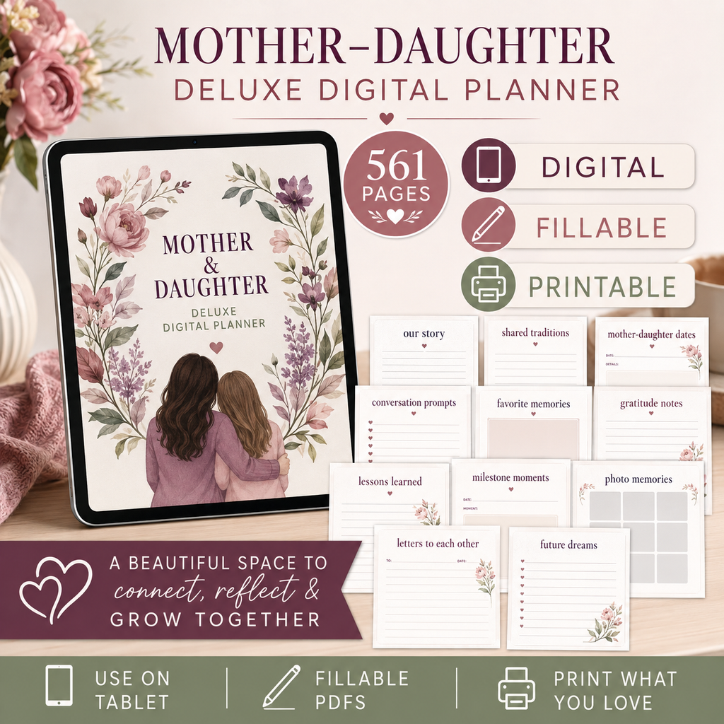 Mother–Daughter Deluxe Digital Connection Planner listing image 3 of 10