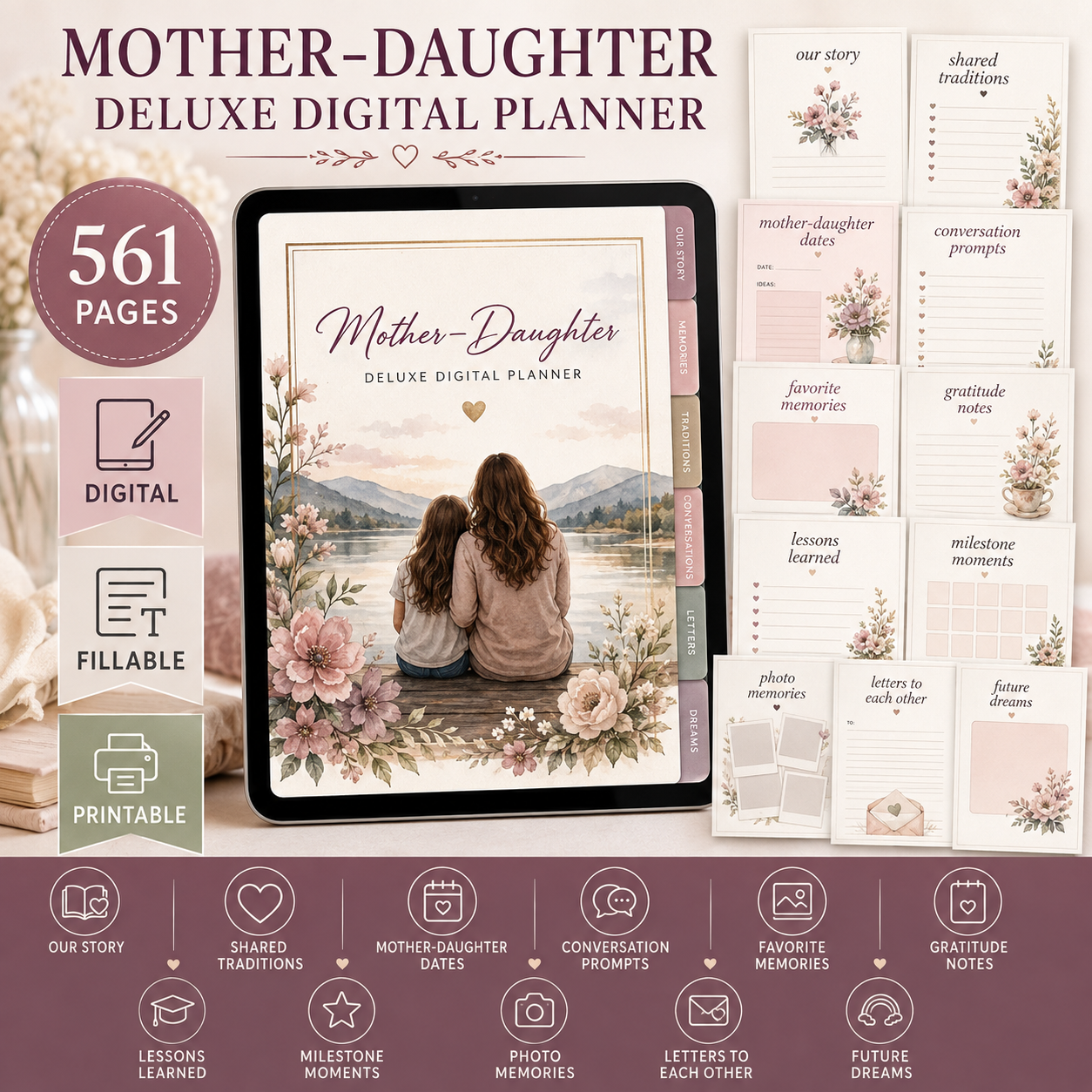 Mother–Daughter Deluxe Digital Connection Planner listing image 7 of 10
