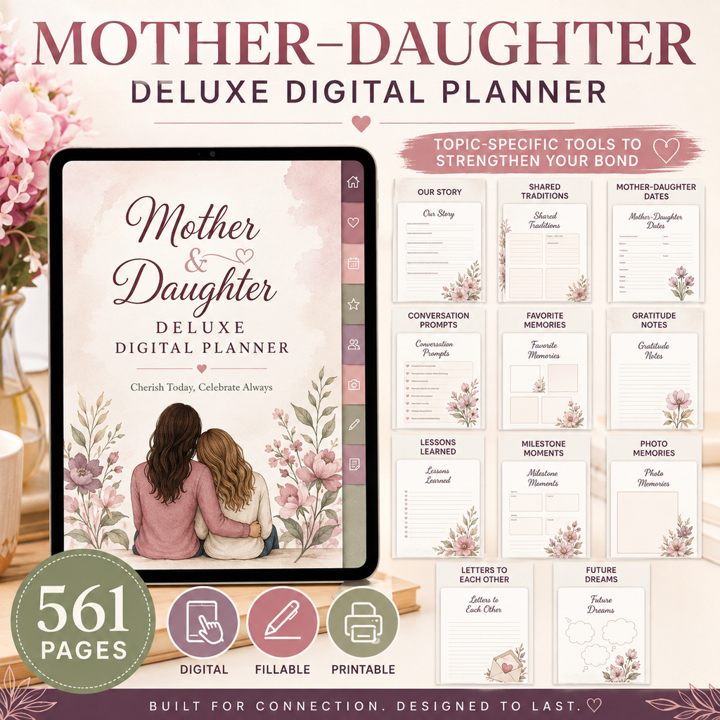 Mother–Daughter Deluxe Digital Connection Planner listing image 8 of 10