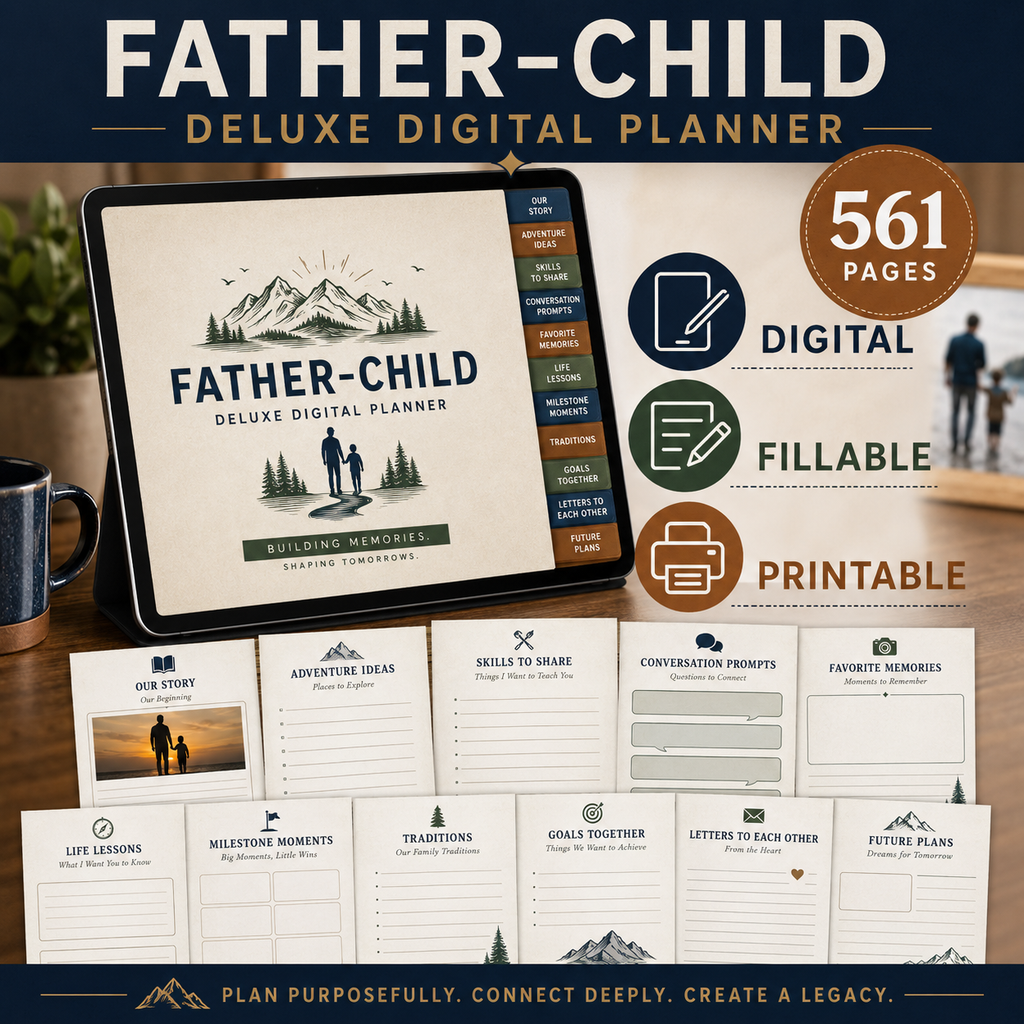 Father–Child Deluxe Digital Connection Planner listing image 3 of 10