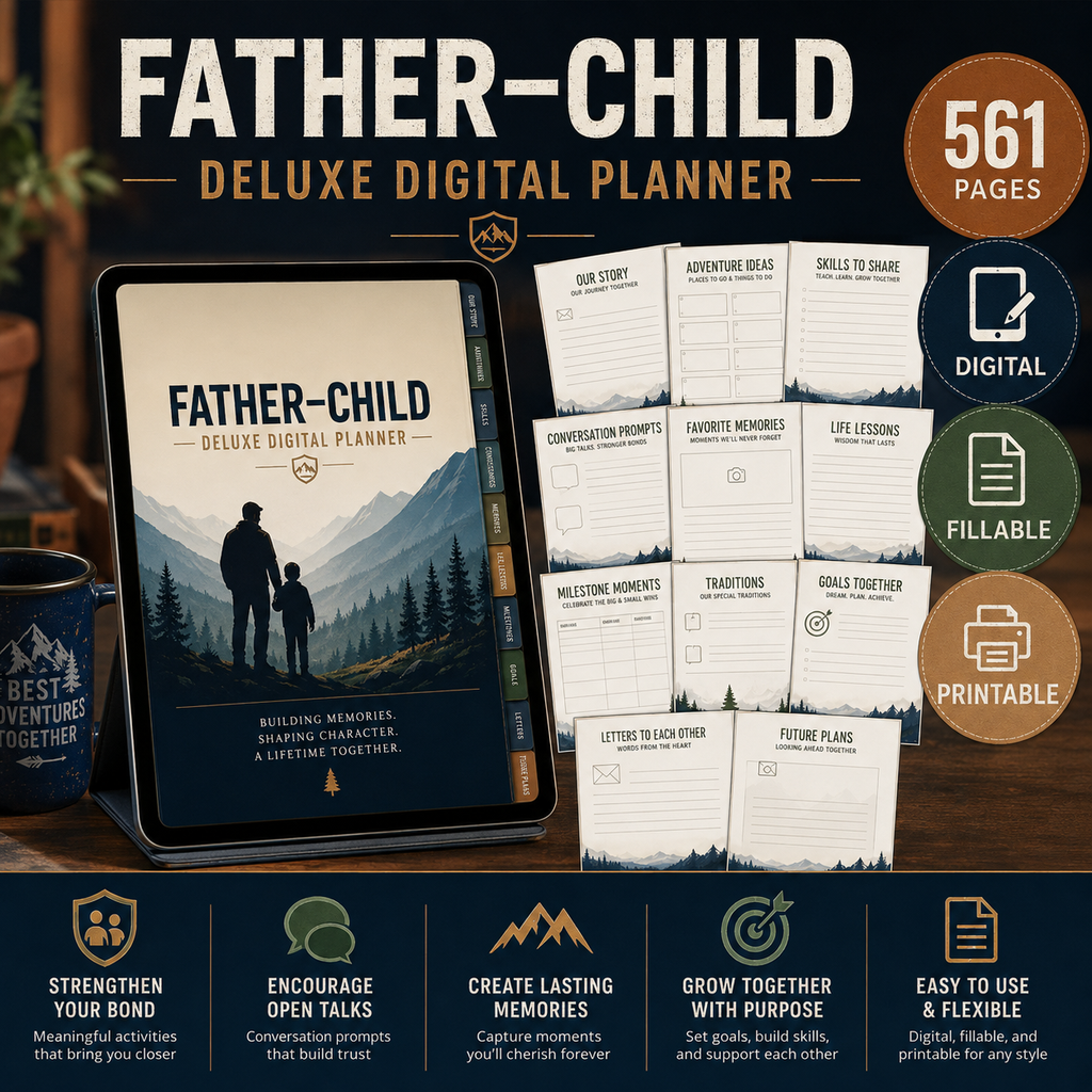 Father–Child Deluxe Digital Connection Planner listing image 7 of 10