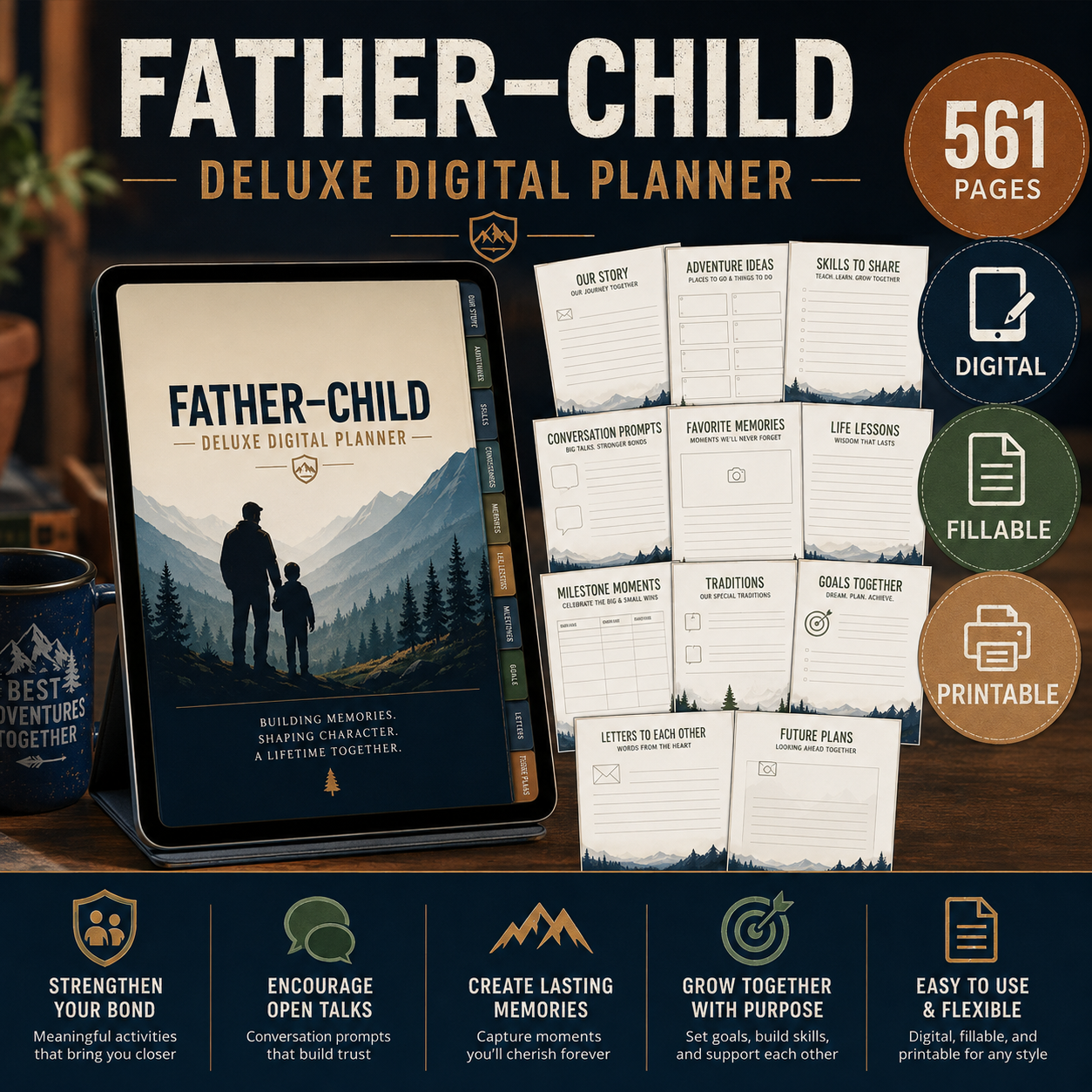 Father–Child Deluxe Digital Connection Planner listing image 7 of 10