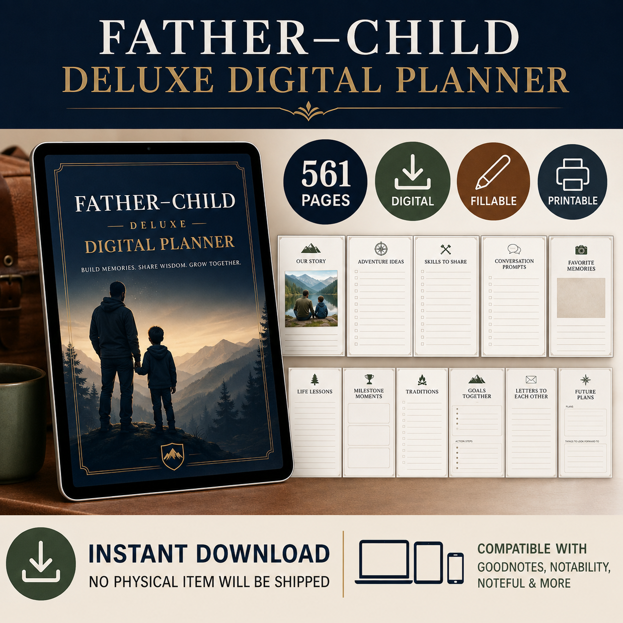 Father–Child Deluxe Digital Connection Planner listing image 9 of 10