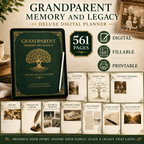 Grandparent Memory and Legacy Deluxe Digital Planner listing image 2 of 10