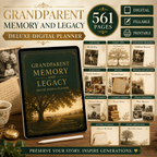 Grandparent Memory and Legacy Deluxe Digital Planner listing image 5 of 10