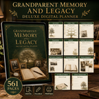 Grandparent Memory and Legacy Deluxe Digital Planner listing image 6 of 10