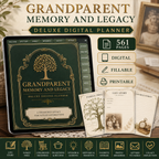 Grandparent Memory and Legacy Deluxe Digital Planner listing image 8 of 10