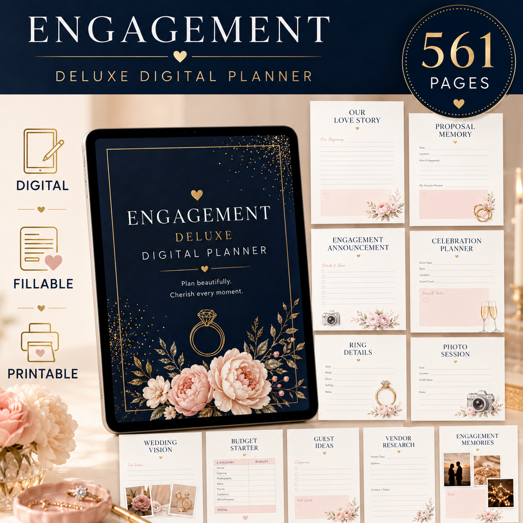 Engagement Deluxe Digital Planner and Memory Book — listing image 03