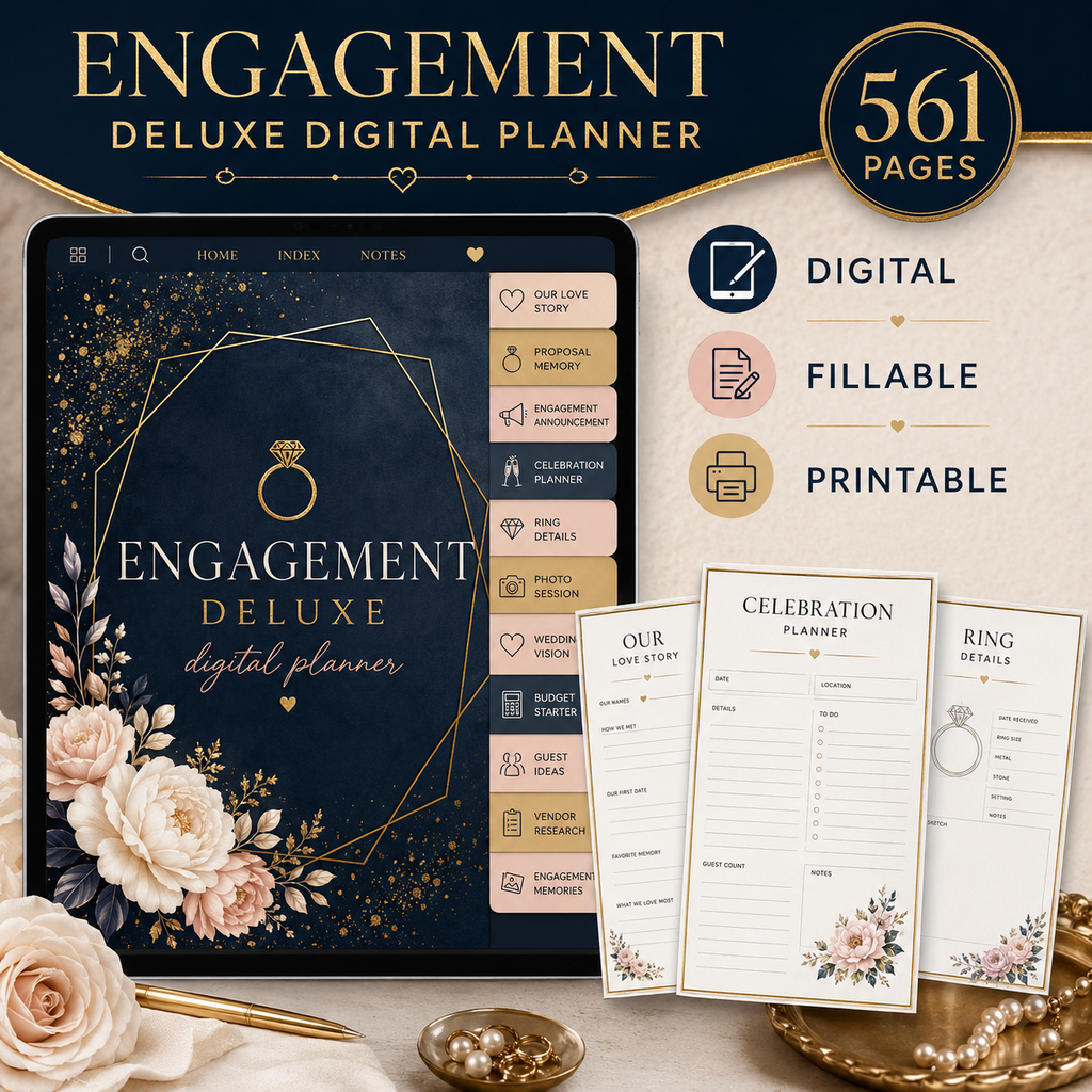 Engagement Deluxe Digital Planner and Memory Book — listing image 04