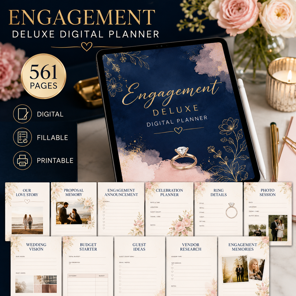Engagement Deluxe Digital Planner and Memory Book — listing image 05