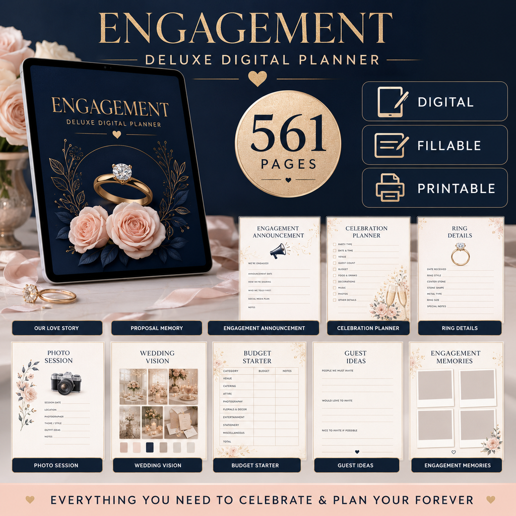 Engagement Deluxe Digital Planner and Memory Book — listing image 06