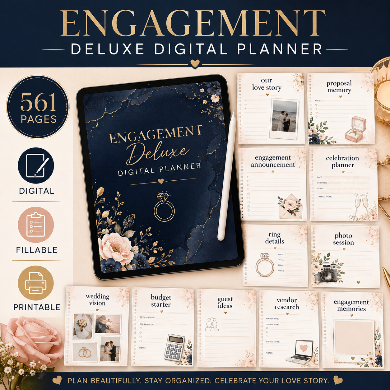 Engagement Deluxe Digital Planner and Memory Book — listing image 07