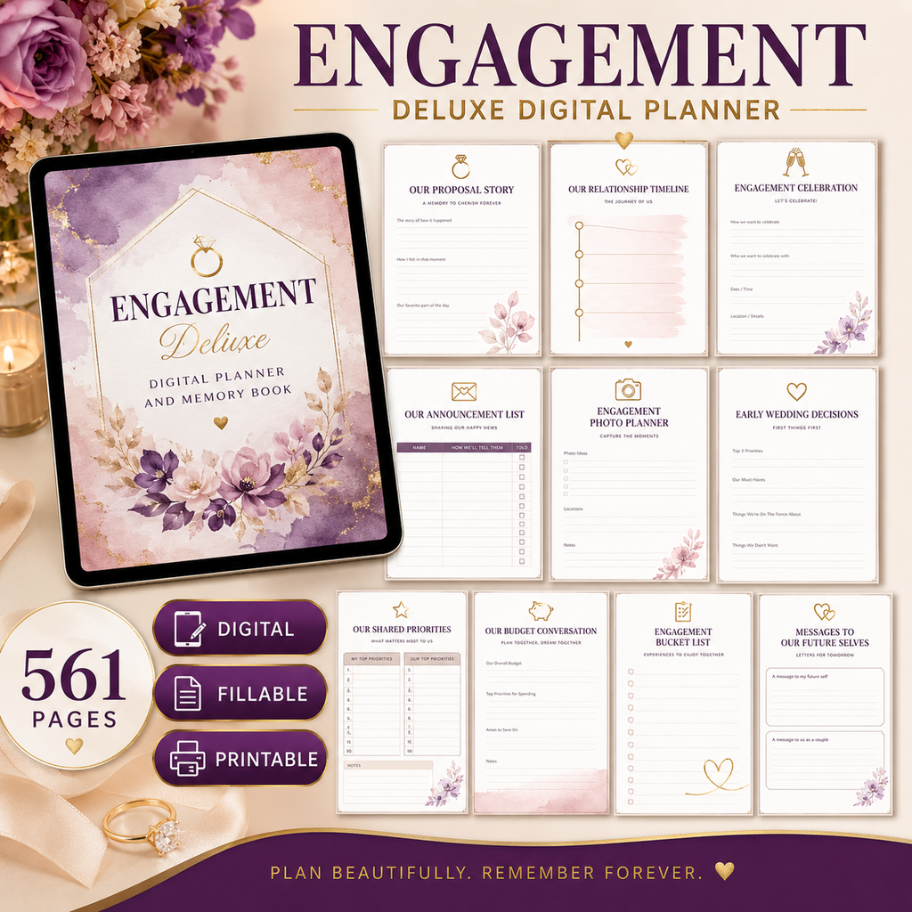 Engagement Deluxe Digital Planner and Memory Book — listing image 08