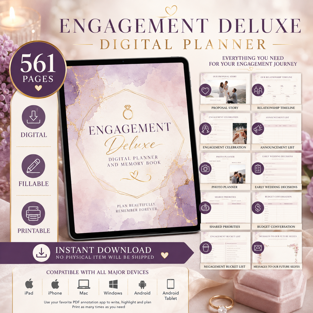 Engagement Deluxe Digital Planner and Memory Book — listing image 09